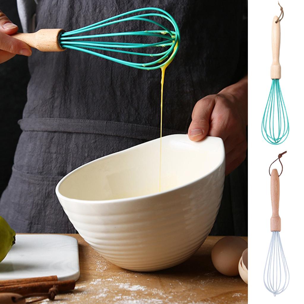 Egg Beater Whisk Hand Blender Mixer Cake Beech Baking Tool
