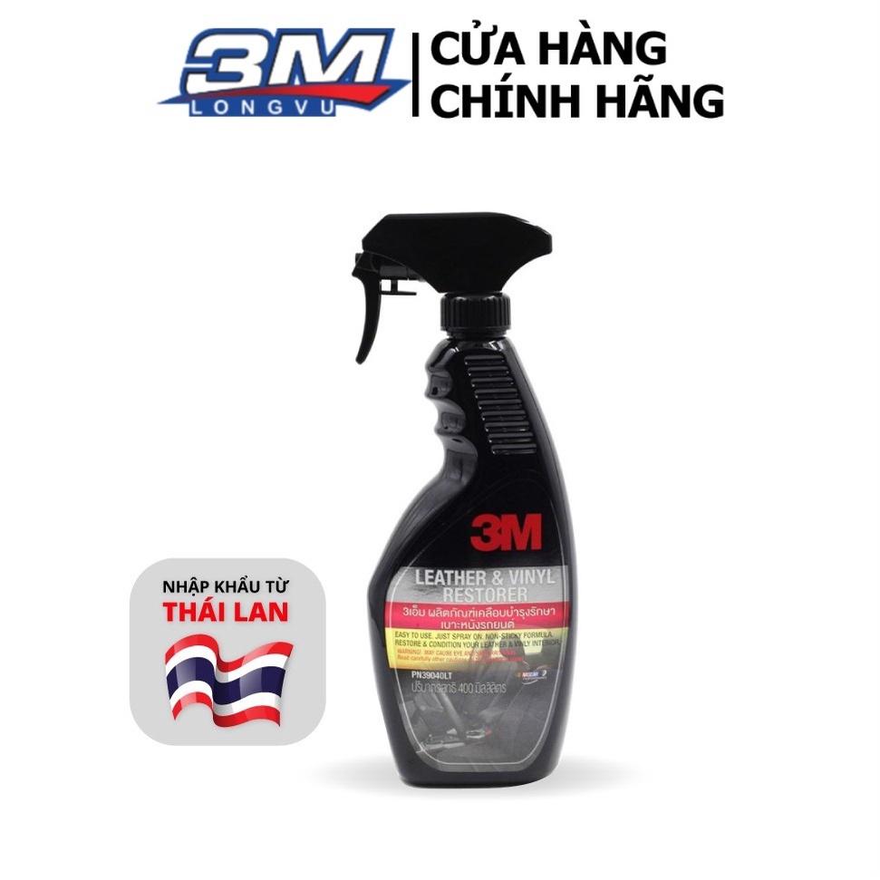 Chai Xịt Chăm Sóc Và Bảo Vệ Nội Thất Ô Tô 3M Leather & Vinyl Cleaner/Restor - 3M Long Vu