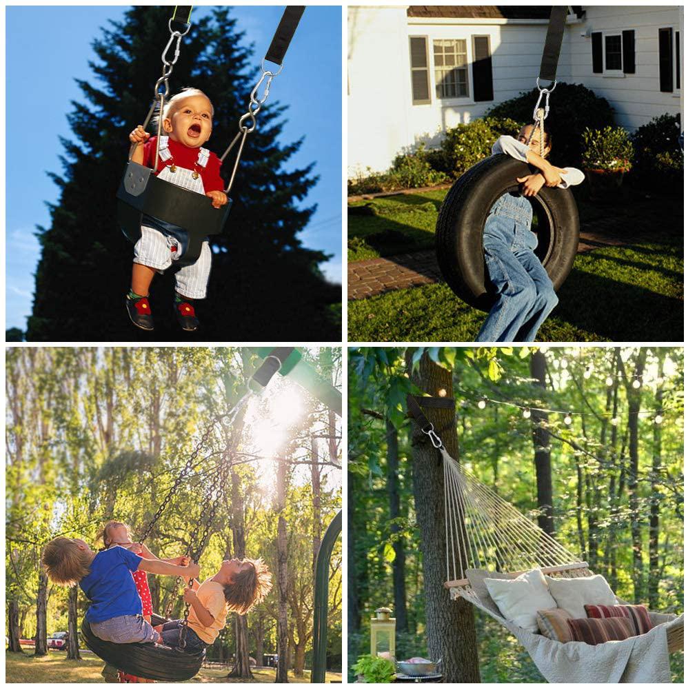 1 Cây Đu Treo Bộ Võng Dây Dây Móc Đa Năng 350 KG Tải Trọng Cắm Trại Đi Bộ Đường Dài Võng Treo Dây