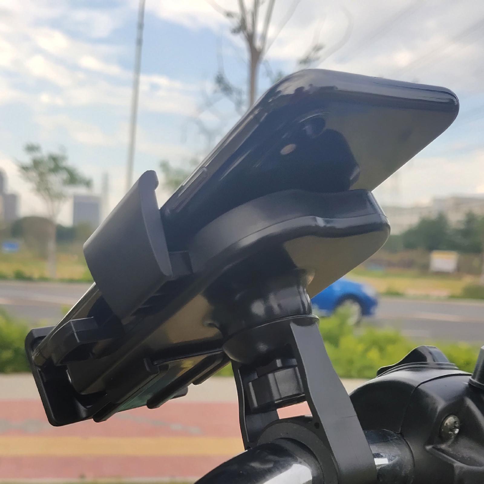 Motorcycle  Cell Phone Handlebar  Holder Mirror