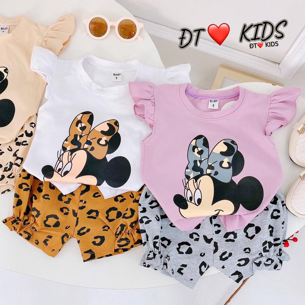 Bộ cộc tay mickey dễ thương cho bé gái