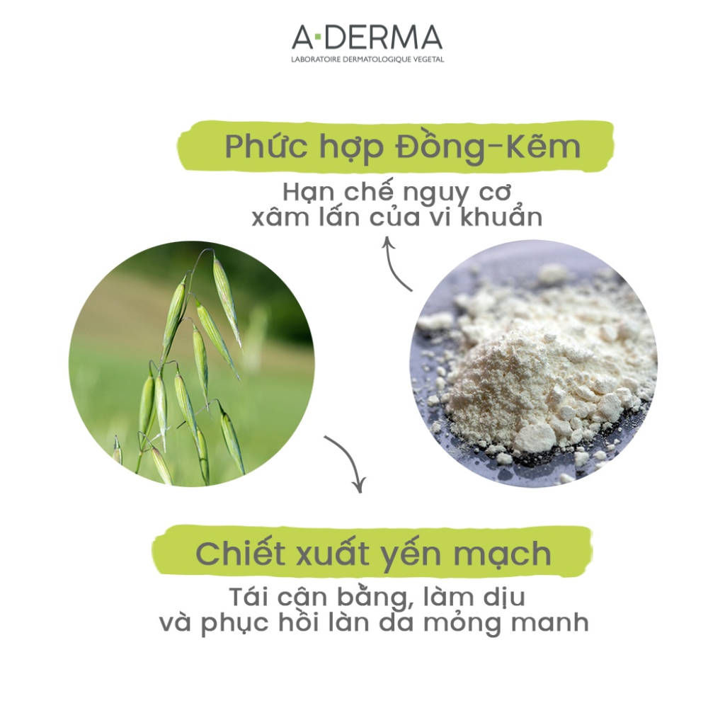 Kem làm dịu da giúp phục hồi da kích ứng A-DERMA DERMALIBOUR+ REPAIRING CICA-CREAM