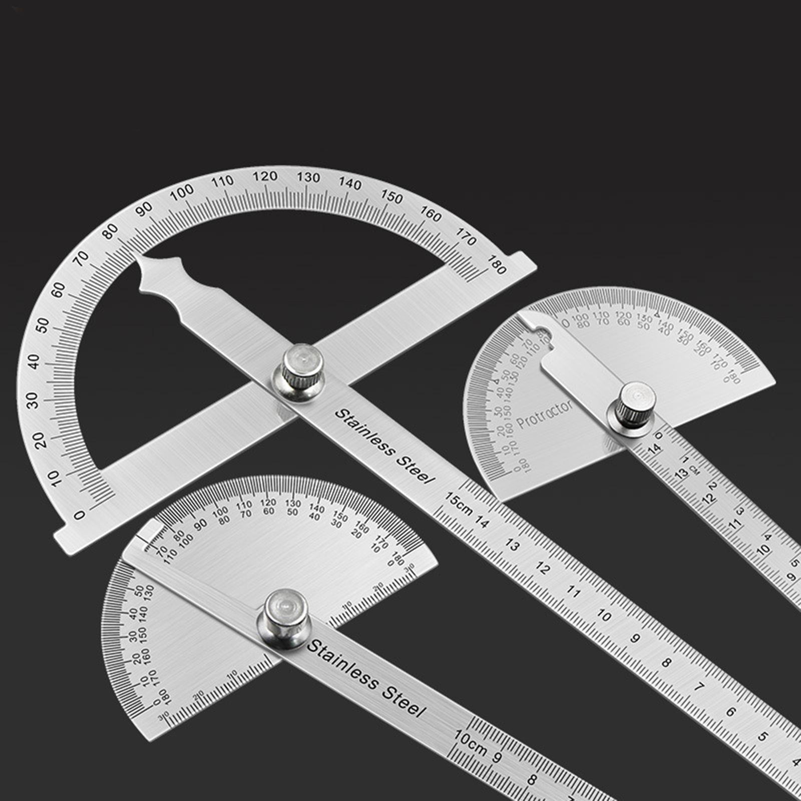 180 Degree Protractor Ruler Woodworking Ruler Angle Measure Tool