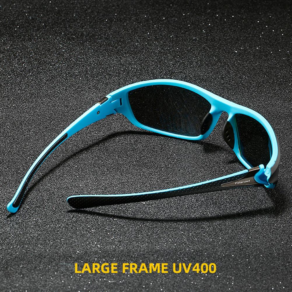 Kính râm tầm nhìn đêm phân cực thời trang cho nam giới UV400 kính mắt lái xe ngoài trời kính râm thoải mái Color: Black Ice Blue