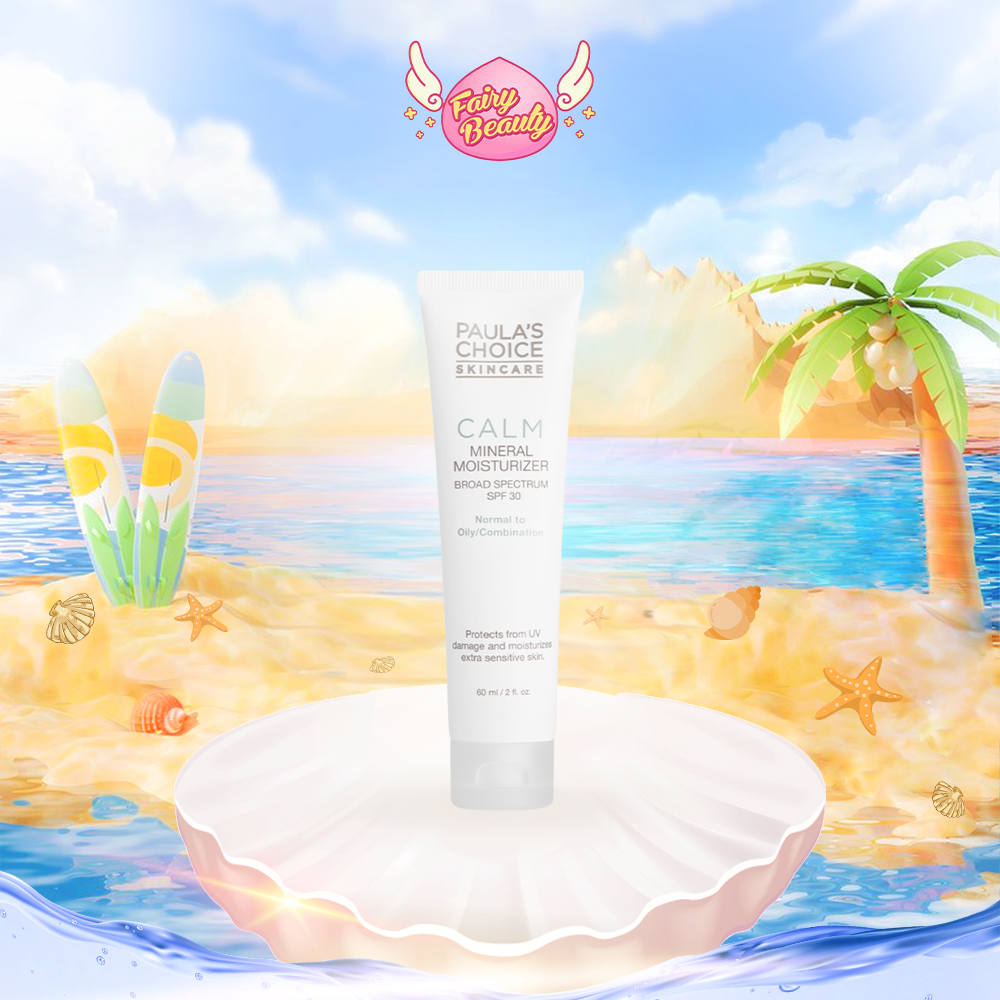 Kem Chống Nắng Vật Lý Cho Da Dầu Nhạy Cảm Paula's Choice Calm Mineral Moisturizer SPF 30 Normal To Oily 60ml