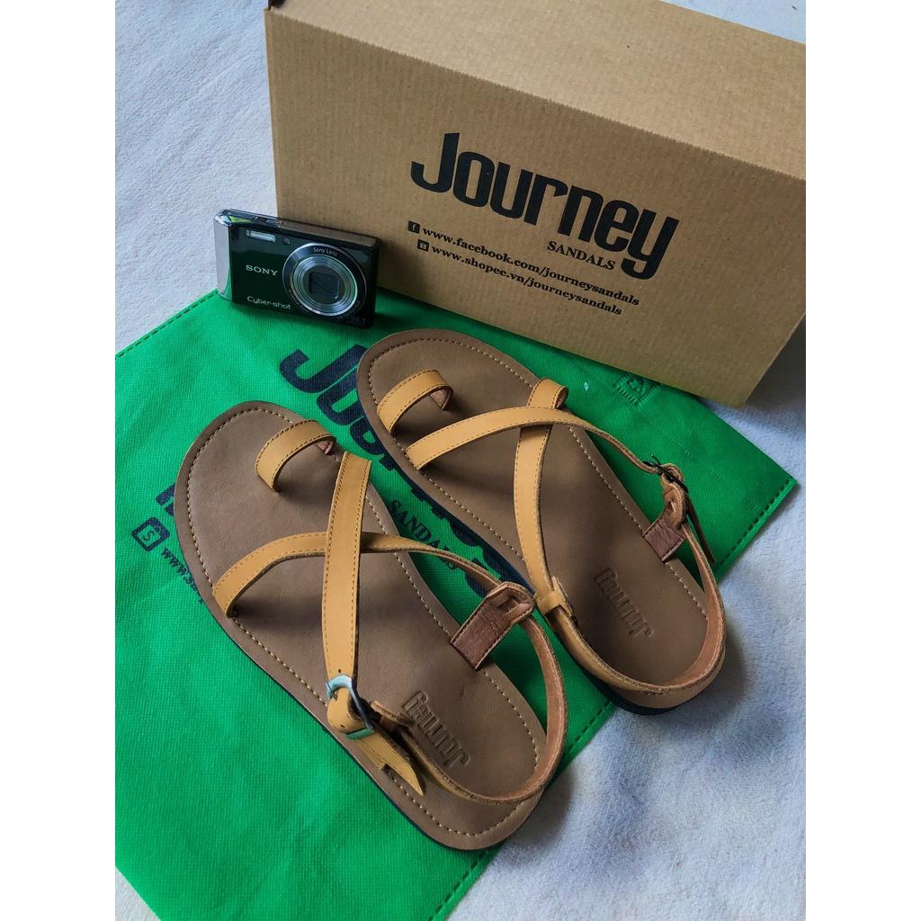 Sandal Nam Nữ JOURNEY Xỏ Ngón Chất Liệu Da Cao Cấp