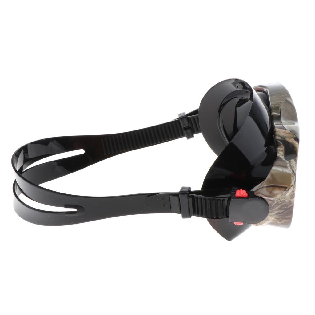 Silicone Diving Goggles Women Men Swimming Mask Adjustable Strap w/ Storage Case