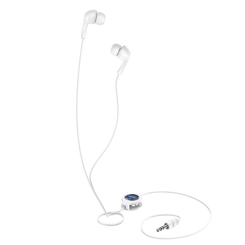 Tai Nghe Nhét tai Âm thanh hay jack 3.5mm Dây Rút Hoco M68 Có Micro Đàm Thoại cho điện thoại, tablet .. hoco.