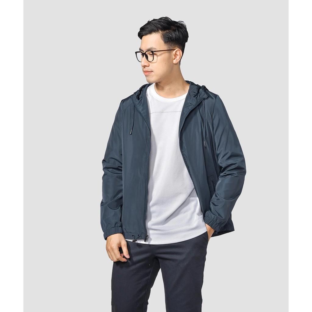 Áo khoác gió nam trơn có ly sau 3 màu - 10F20WJA007 shop LASTORE