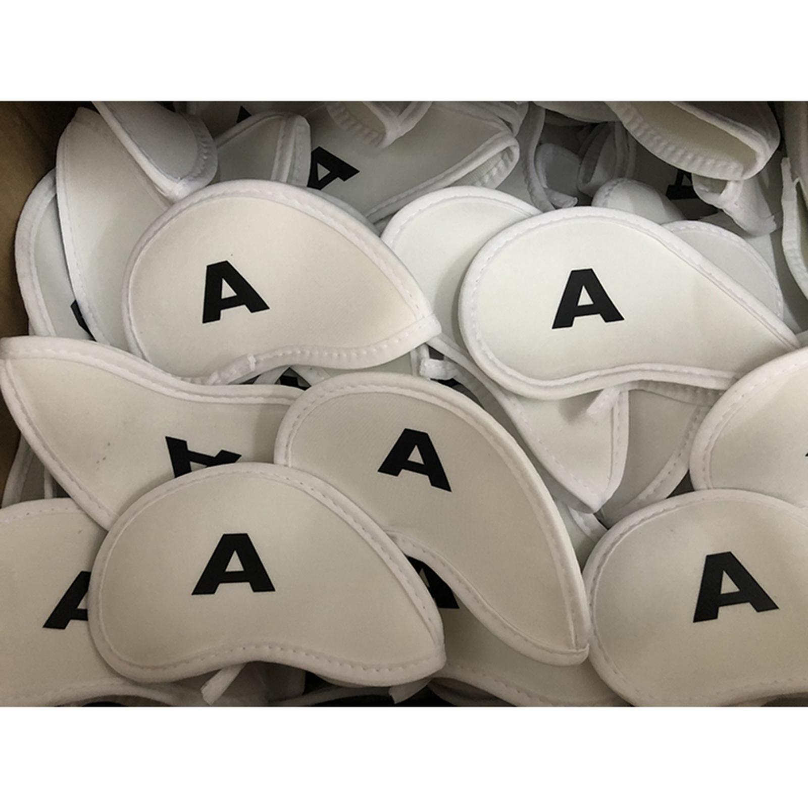 10 Pieces Golf Club Iron Headcover Set Protection Guard Guard Protective