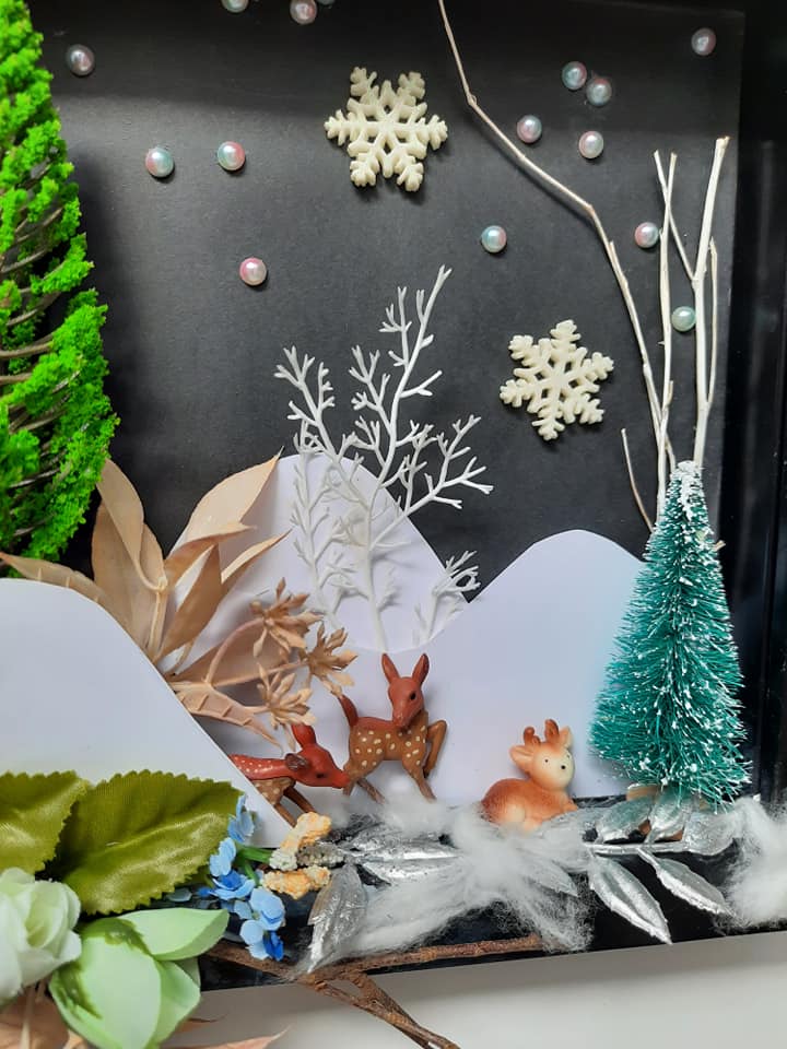 TRANH HOA KHÔ ĐÊM ĐÔNG