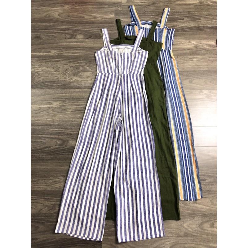 Jumpsuit Linen dây xuất xịn KlNGST0N(2163)