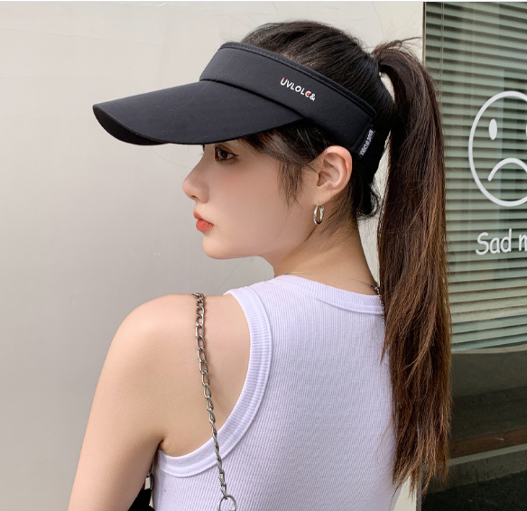 Mũ lưỡi trai nửa đầu chống nắng chống tia cực tím cao cấp mới, nón kết nửa đầu chơi thể thao