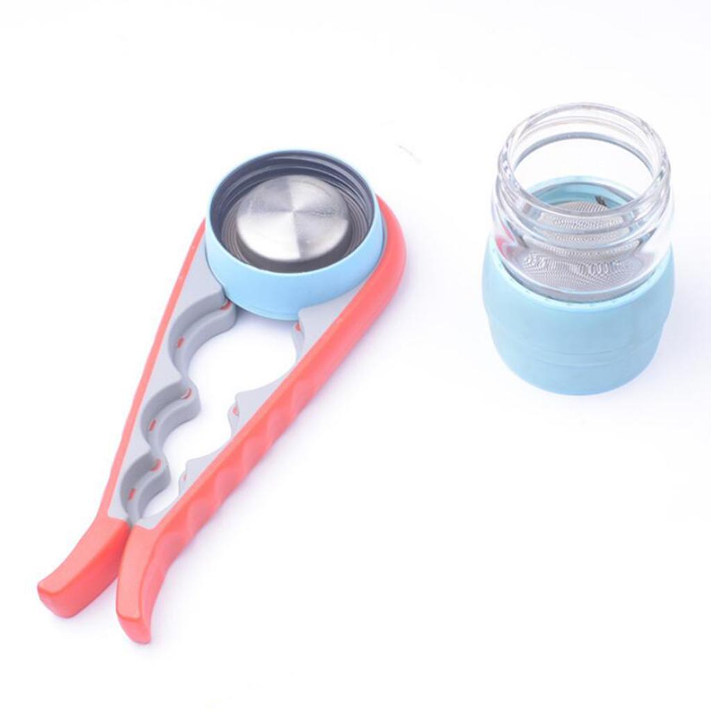 4 in 1 Can Opener Manual Non-slip Twist Cap Bottle Launcher Opener Lid Screw Jam Bottle Opener Kitchen Tool Outdoor Camping Picnic Gadget