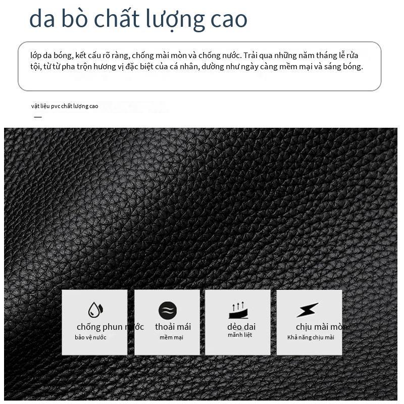Đảm Bảo Chất Lượng Nam Cặp Da Thật Da Bò Lớp Trên Túi Xách Công Sở Túi Đựng Tài Liệu Công Suất Lớn Túi Đựng Laptop 14 Inch