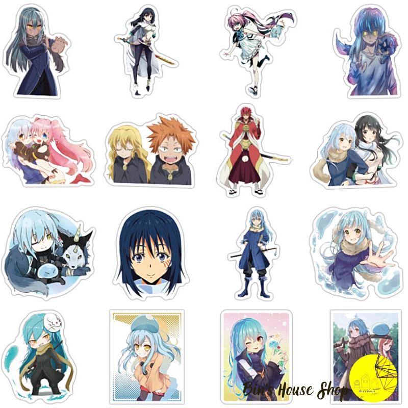 Bộ Sticker - Miến Dán Siêu Kute - Họa Tiết The Tensei Shitara Slime Datta Ken (bộ 50 Miếng)