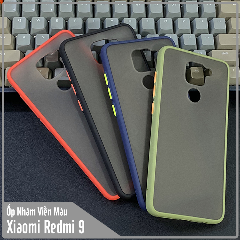 Ốp lưng cho Xiaomi Redmi Note 9 - Redmi 10X 4G trong nhám viền màu