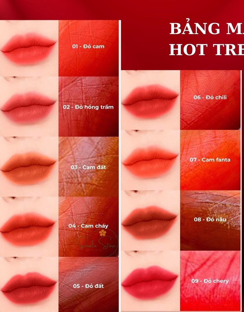 Son kem lì lì HA:PY Matte Lip Cream MiniGarden lâu trôi bền màu không chì kháng nước giữ màu 24h không lem dính khẩu trang