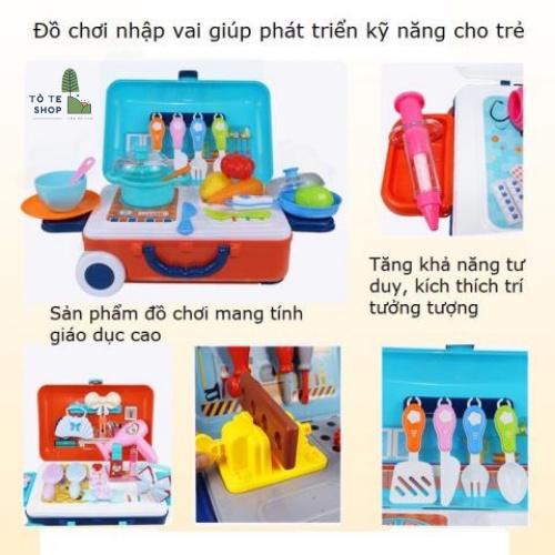 Vali nghề nghiệp, vali nghề bác sĩ, kĩ sư, đầu bếp, trang điểm cho bé thỏa sức sáng tạo với ước mơ về công việc của mình