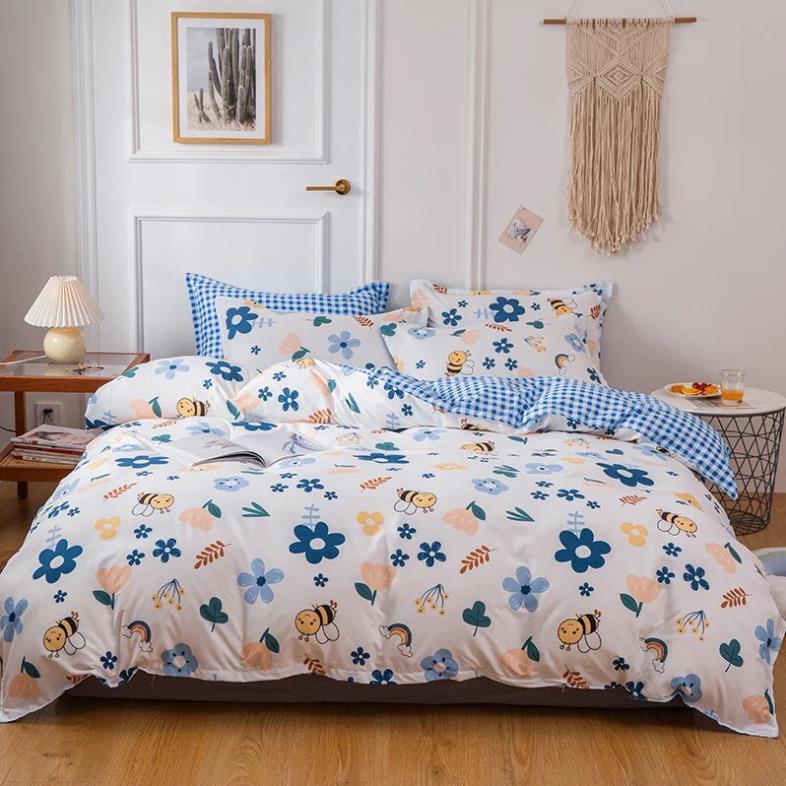 Bộ chăn ga gối , coton poly họa tiết quả đủ size miễn phí bo chun