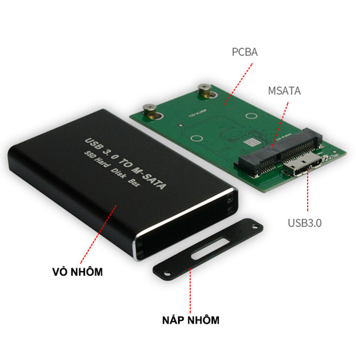 Box SSD mSATA USB3.0 - BX41