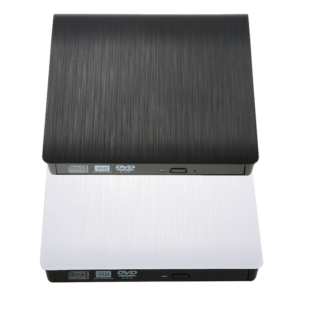 Hộp Đựng Ổ Đĩa Quang Siêu Mỏng Di Động USB 3.0 SATA 9.5mm Cho PC Máy Tính Xách Tay, Màu Trắng