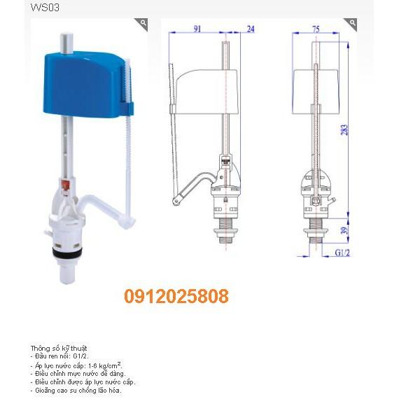 VS0503 - Bộ xả bồn cầu 1 khối 2 nút nhấn