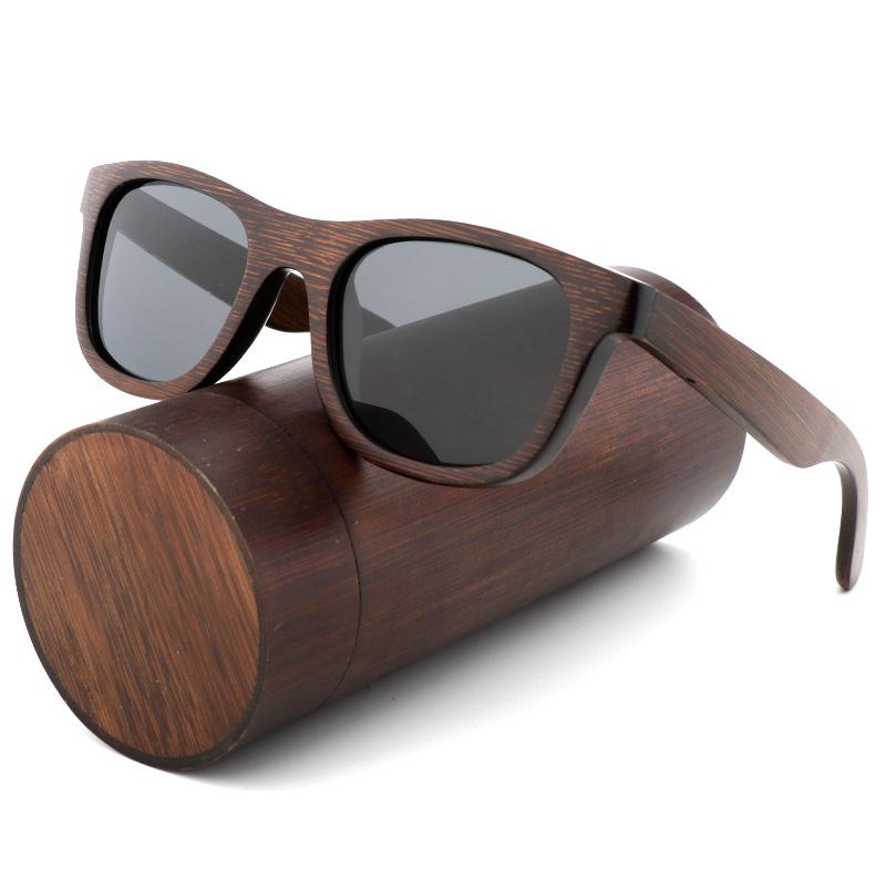 Tốt Nhất Handmade Kính Mát Nam Phân Cực Ngựa Vằn Vintage Gỗ Tre Kính Mát Nữ Cao Cấp Với Chất Lượng Kính Ốp Lưng Hộp