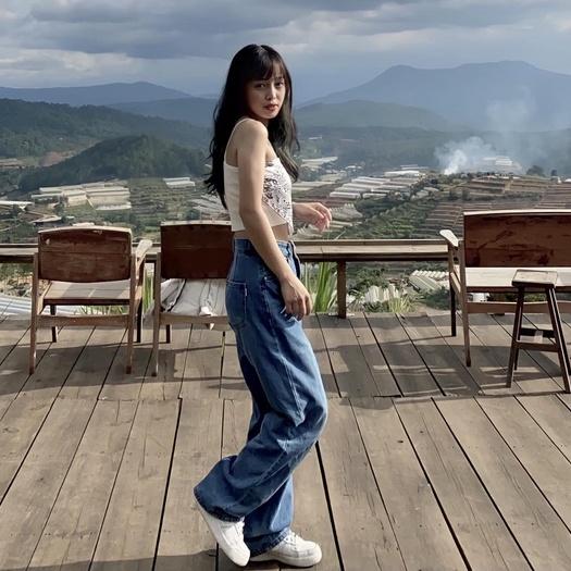 Quần Jean Ống Rộng SIMPLE JEAN Lưng Cao Unisex (Gài nút 2 bên lưng K001)