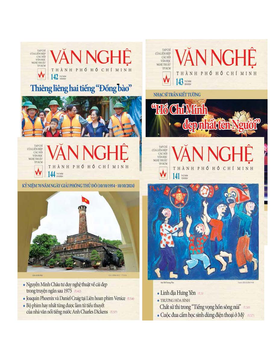 Tạp chí Văn Nghệ TP Hồ Chí Minh bộ 4 cuốn (số 141 - 144)