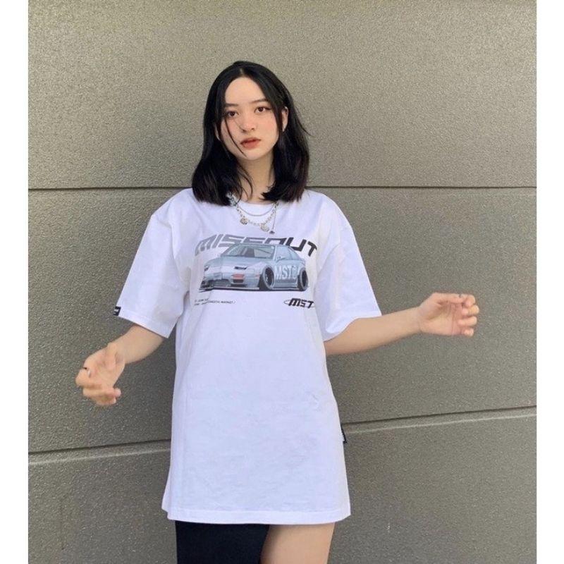 Áo thun unisex tay lỡ MST GARAGE JDM || Hany shop