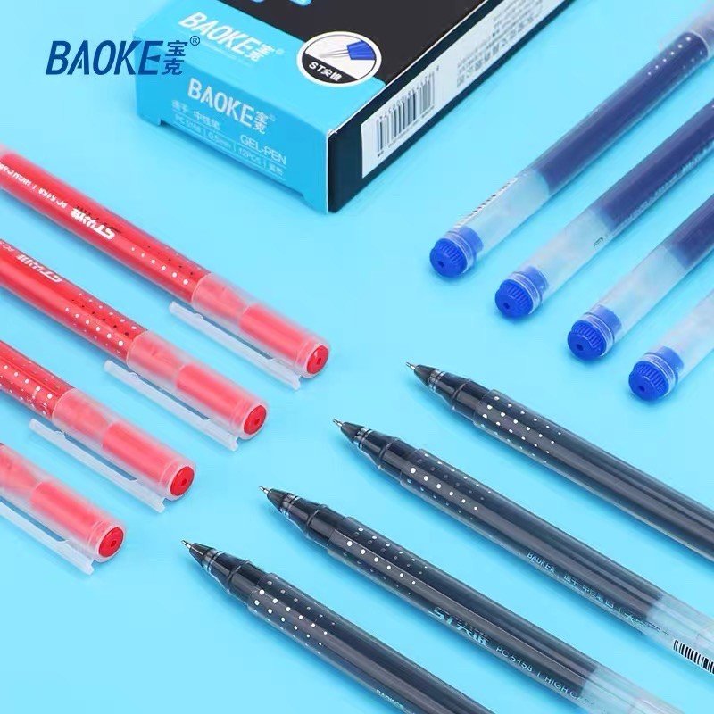 Combo 5 Bút gel BAOKE PC5158 nét 0.5mm