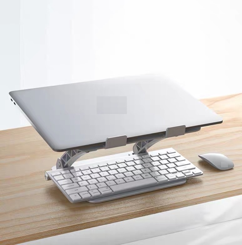 Giá đỡ để laptop nhôm nguyên khối có thể chính độ cao, góc nghiêng cho máy tính xách tay iPad Surface Macbook