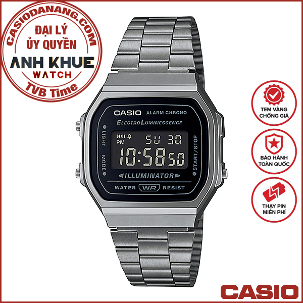 Đồng hồ unisex dây kim loại Casio Standard chính hãng Anh Khuê A168WGG-1BDF (36mm)