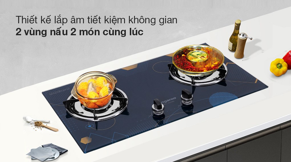 Bếp ga âm Kangaroo KG536B - Hàng chính hãng