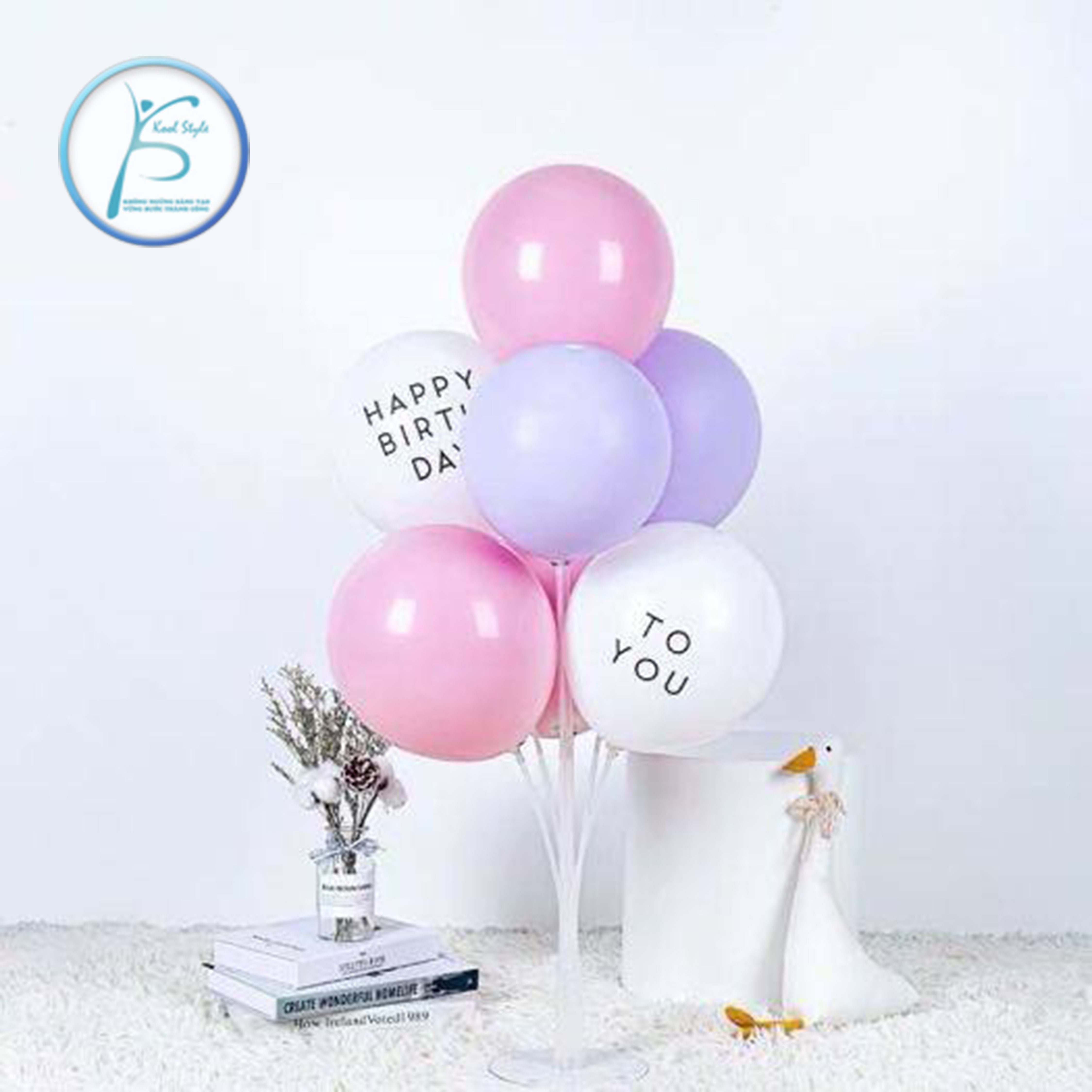 Bóng tròn in chữ HAPPY BIRTHDAY + TO YOU - Kool Style Shop