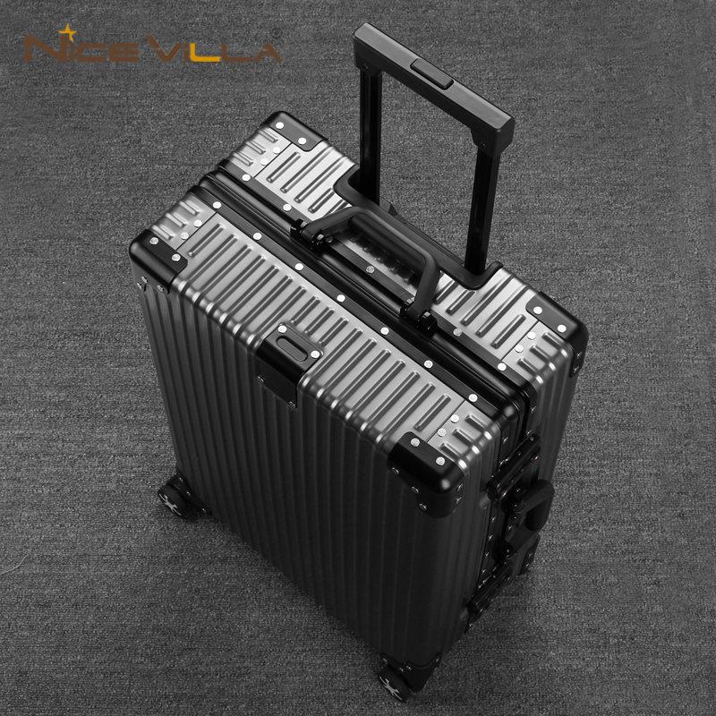Vali Nhôm Nguyên Khối Khóa Sập NiceVilla 24inch