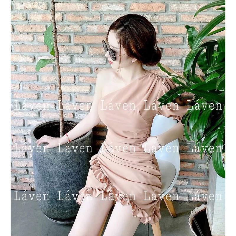 Đầm đuôi cá lệch vai