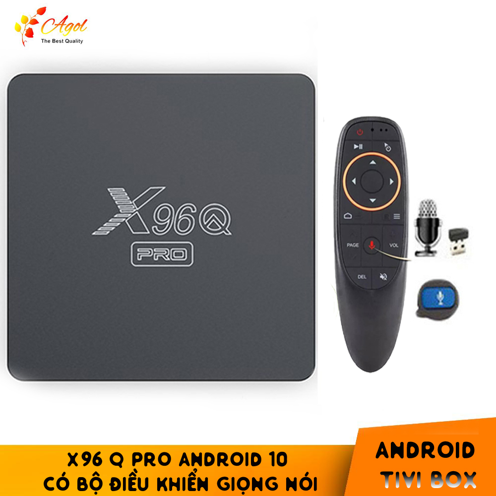 Android tivi X96Q pro có điều khiển giọng nói cử chỉ tay người dùng hỗ trợ tìm kiếm bằng tiếng việt Android 10 cài sẵn chương trình tivi truyền hình cáp, Phim HD miễn phí vĩnh viễn - Hàng Nhập Khẩu