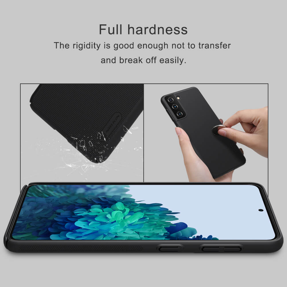 Ốp Lưng Sần chống sốc cho Samsung Galaxy S21 hiệu Nillkin Super Frosted Shield - Hàng Chính Hãng