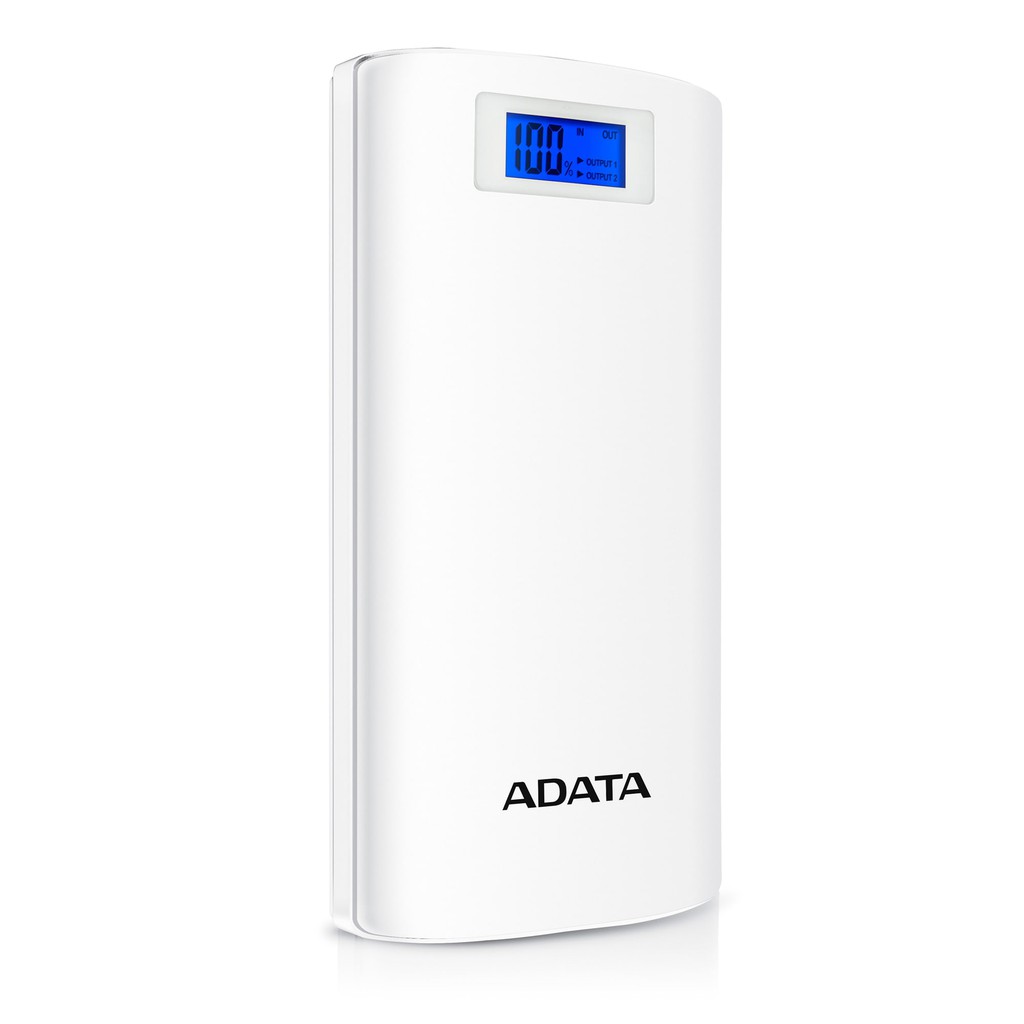 Pin Sạc Dự Phòng Cao cấp 20000mAh LCD ADATA P20000D - Hàng chính hãng