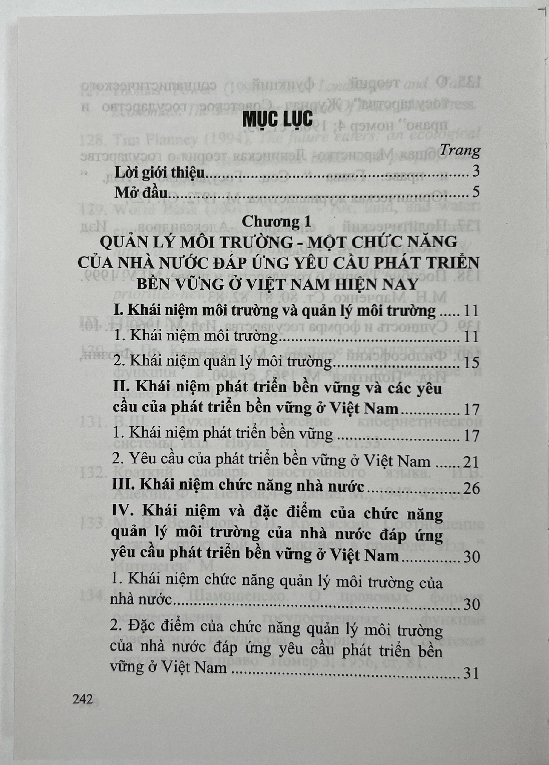 Sách - Chức Năng Quản Lý Môi Trường Của Nhà Nước Đáp Ứng Yêu Cầu Phát Triển Bền Vững Ở Việt Nam