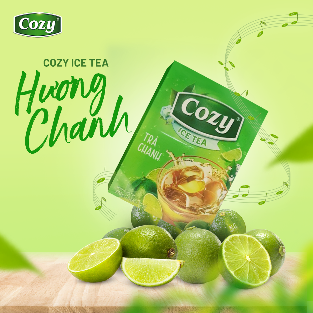 Cozy Icetea Chanh 16 gói x 15g Hộp