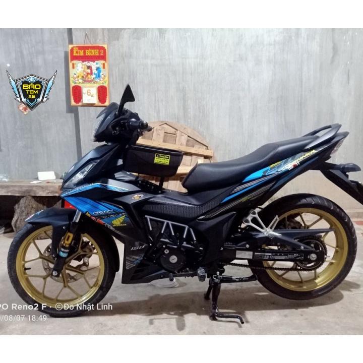 Tem rời dán xe winner sọc xanh