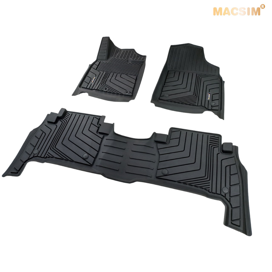 Thảm lót sàn xe ô tô Land Cruiser 2010-2019 Nhãn hiệu Macsim chất liệu nhựa TPE đúc khuôn cao cấp