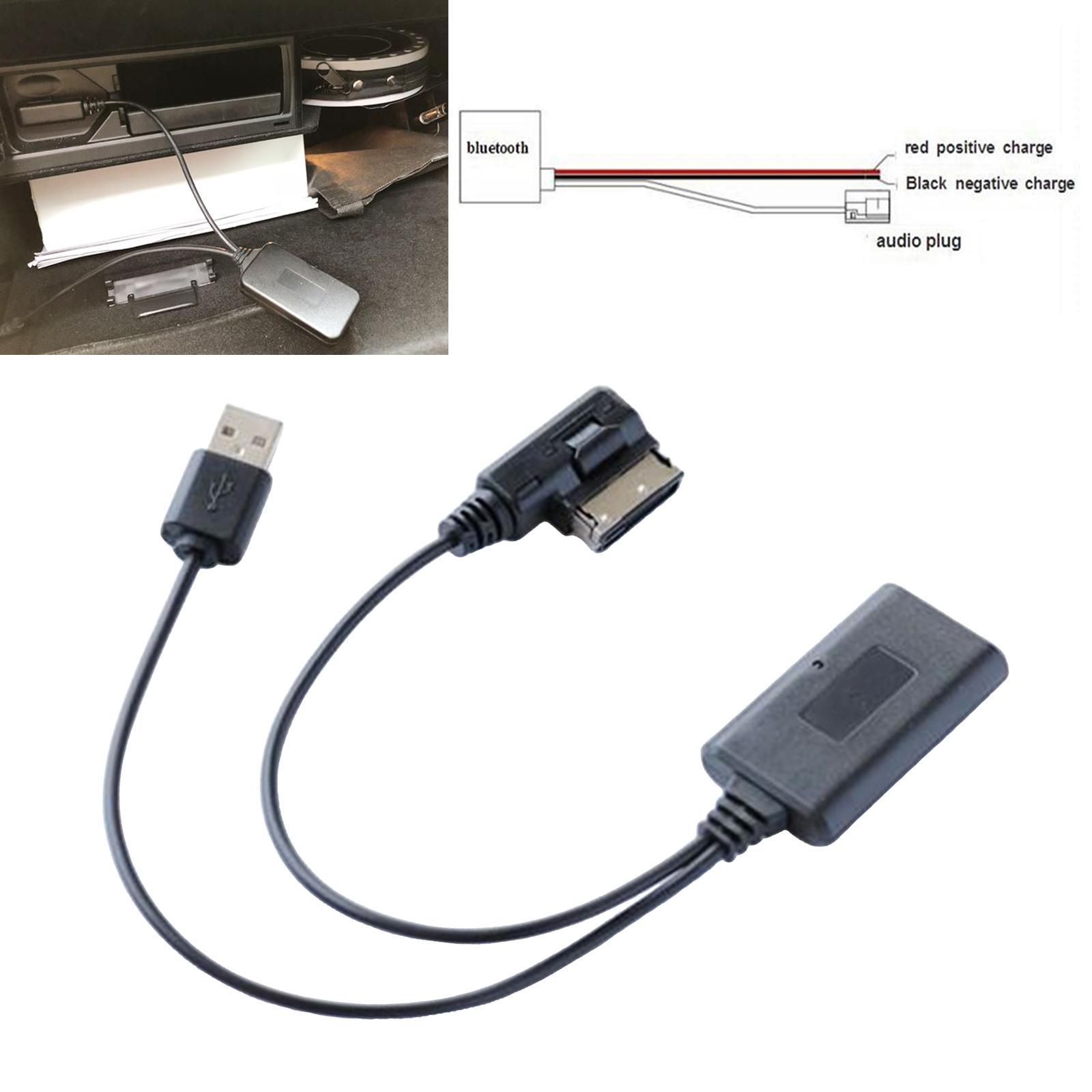 Wireless Car Audio Cable Adapter Bluetooth Interface for Audi A4 A5 A6 A8 Q7
