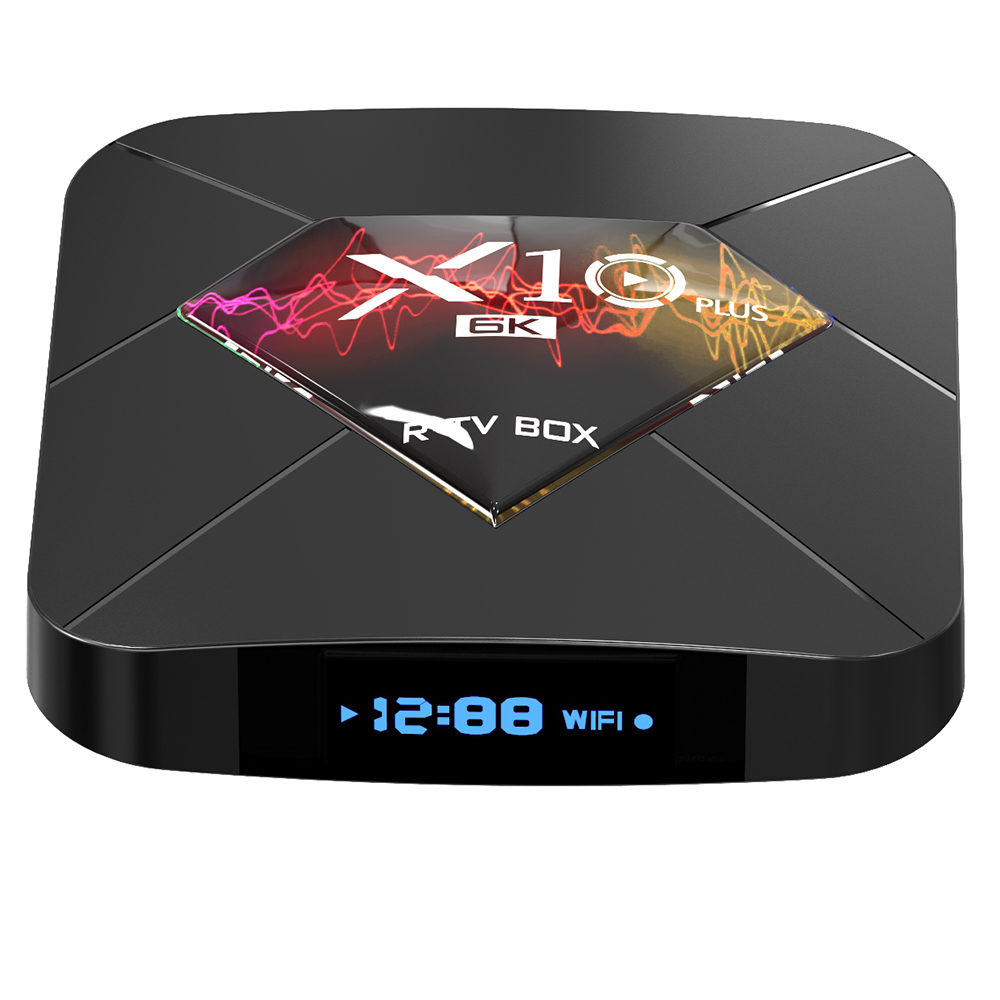 Android tivi R -tv box X10 Plus điều khiển cử chỉ và giọng nói android 9.0 Ram 4G Rom 32G - Hàng Nhập Khẩu