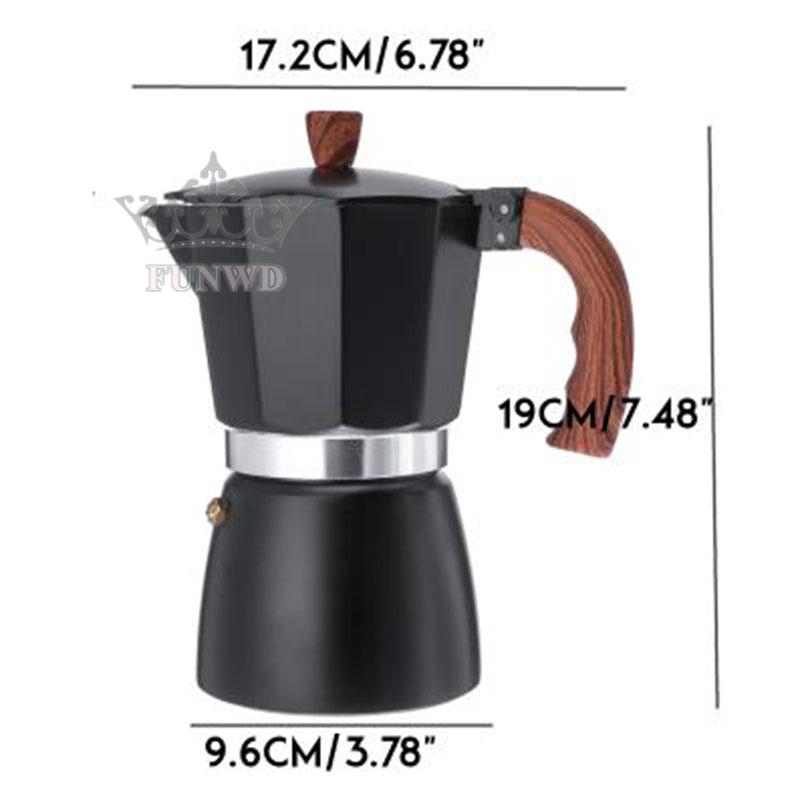 Ấm pha cà phê thiết kế theo phong cách cổ điển cực tiện lợi loại 300ml - 6 cup