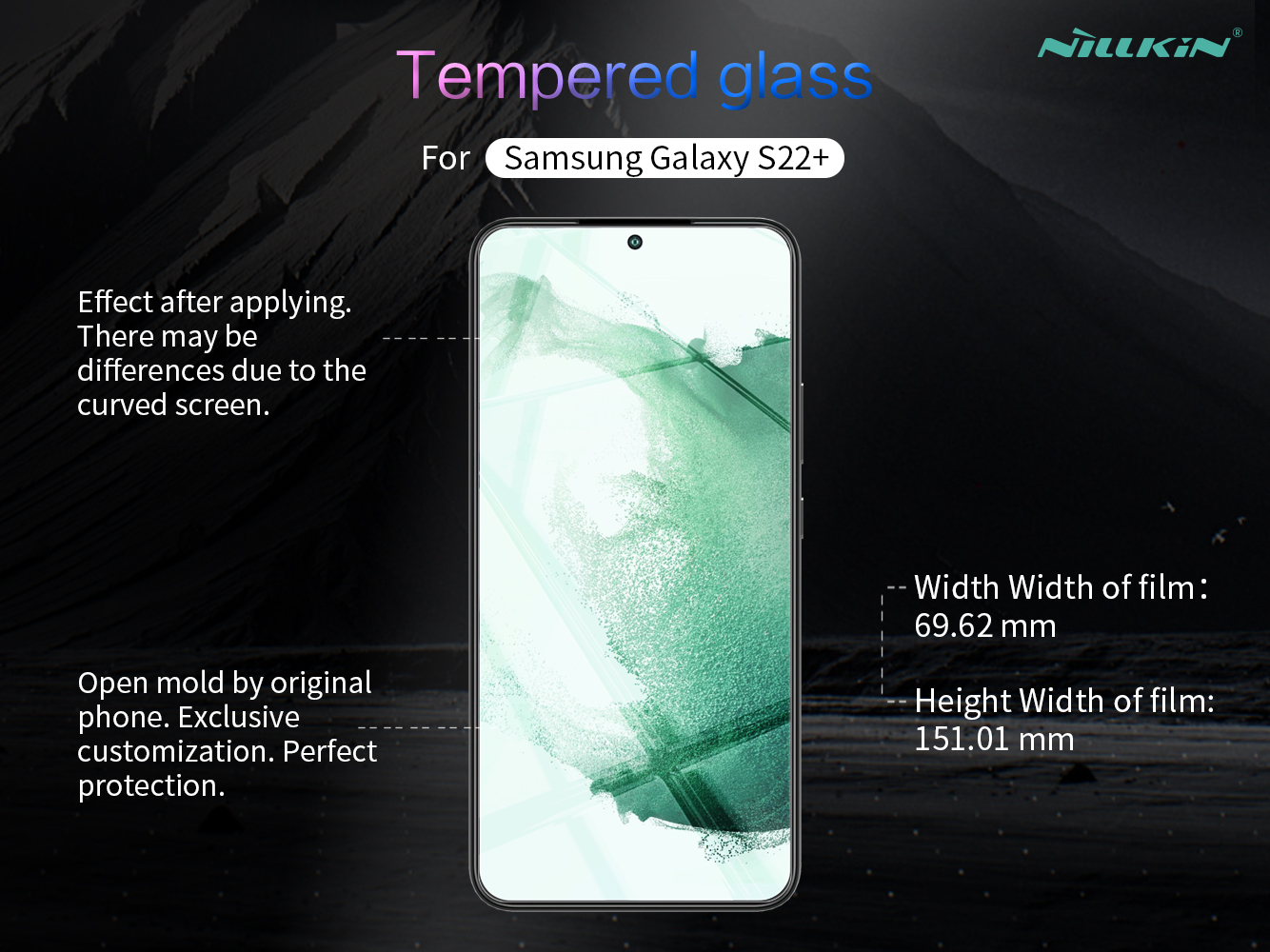 Miếng dán kính cường lực cho Samsung Galaxy S22, S22 Plus Nillkin Amazing H+ Pro  - hàng nhập khẩu