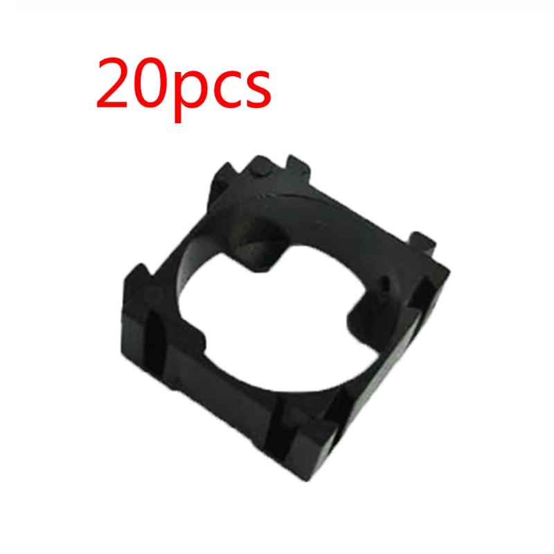 20 chiếc Giá đỡ 18650 Giá đỡ Chân đế bằng nhựa Giá đỡ 18650 cho Bộ pin 18650 Phụ kiện DIY Màu sắc: Đen